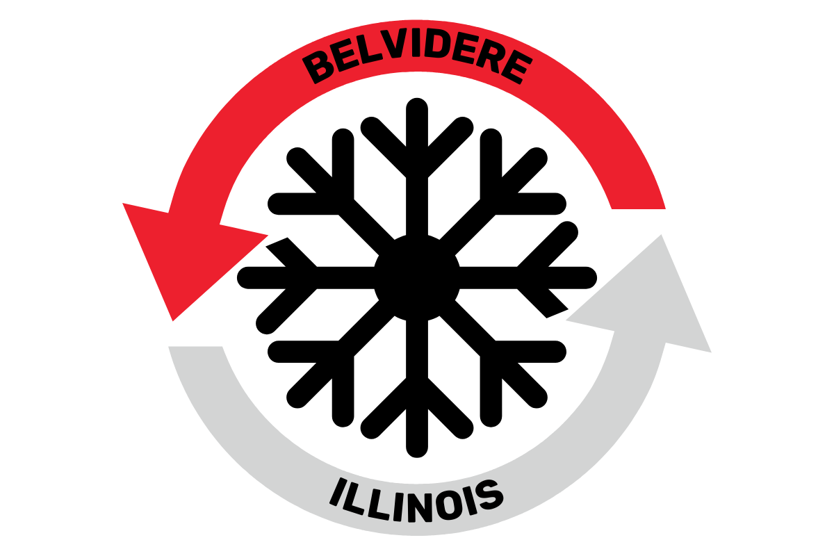 Welcome sign for Belvidere, where we provide HVAC services