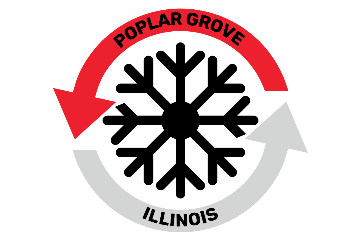 Welcome sign for Poplar Grove, where we provide HVAC services