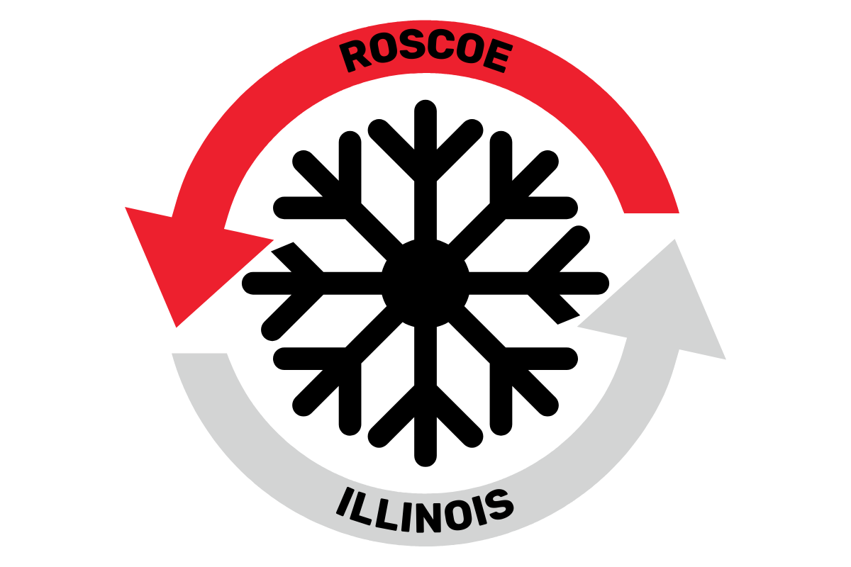 Welcome sign for Roscoe, where we provide HVAC services